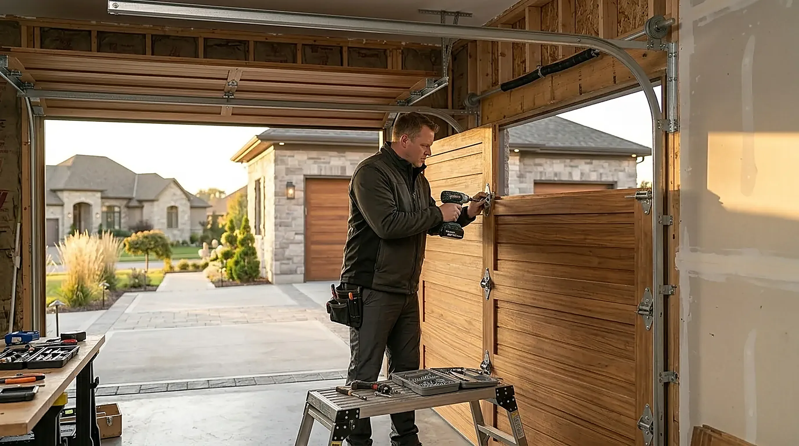 Garage door service in Stillwater, MN